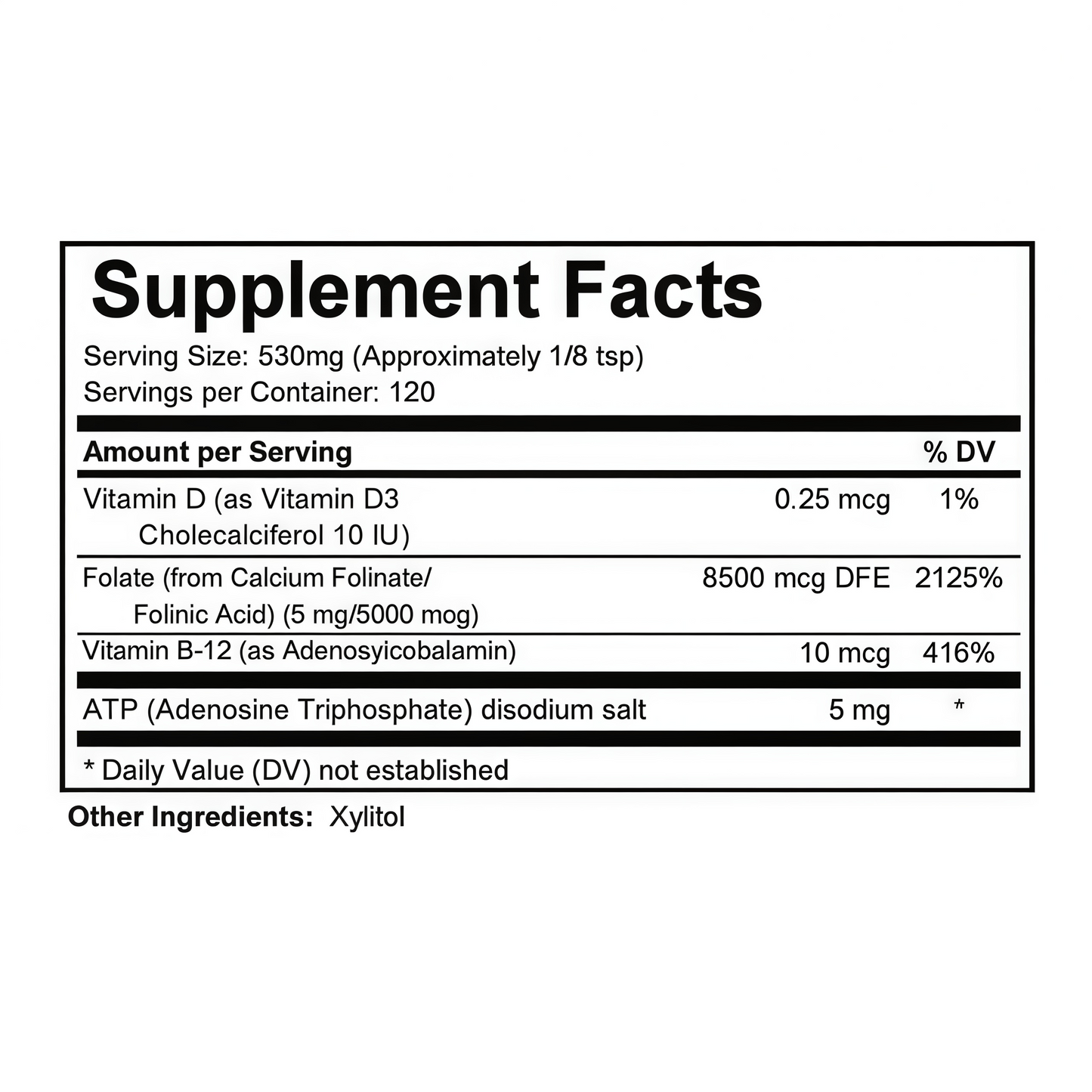 Super Folinic Acid HIGH DOSE